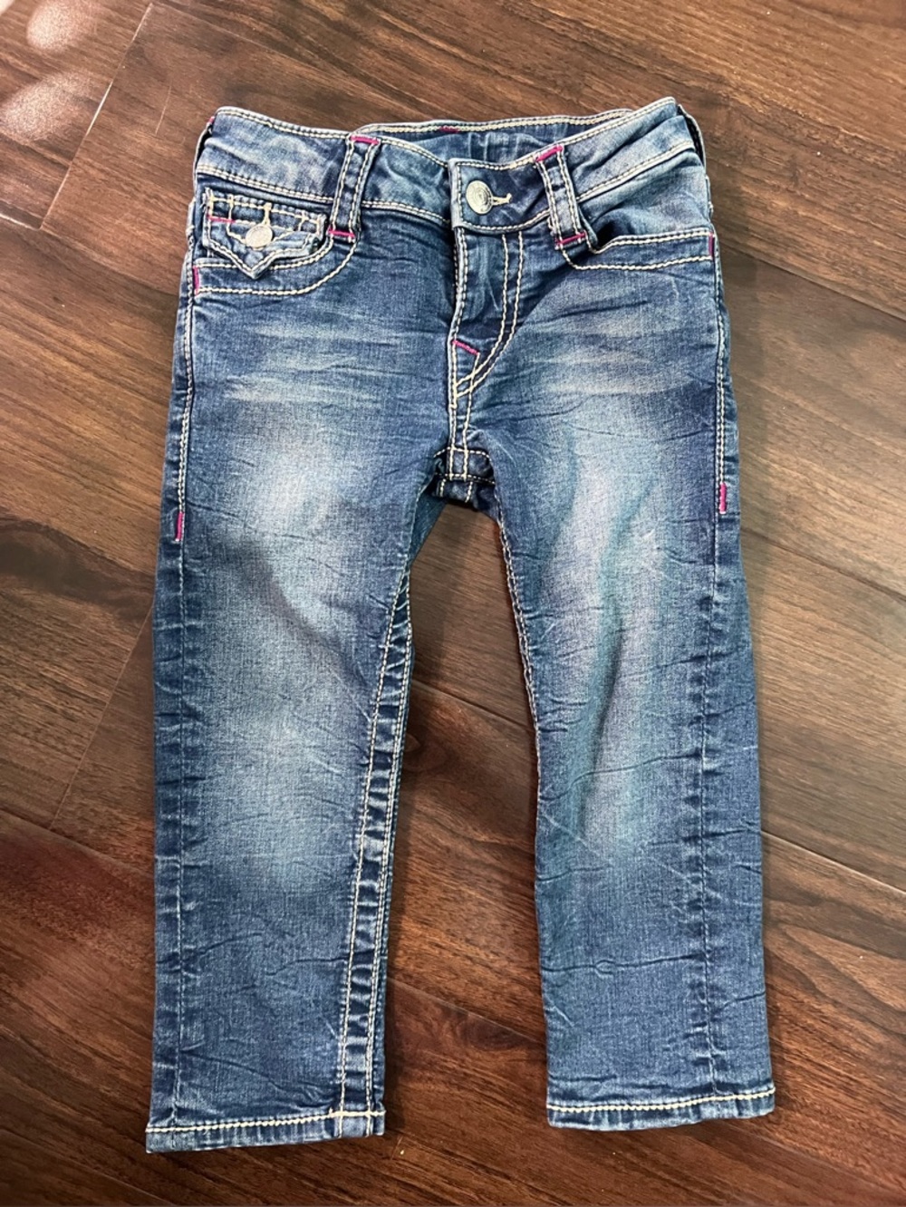 Girls Dark Wash Denim Jeans sz5